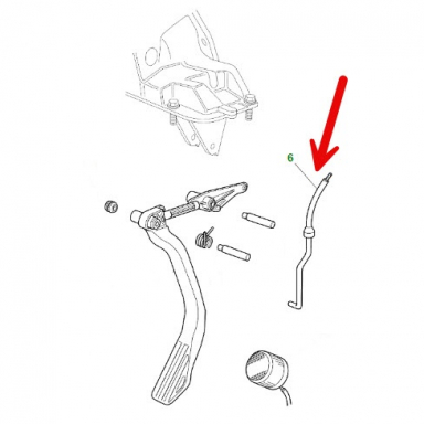 USED ACCELERATOR THROTTLE CABLE ASSEMBLY MND4620BE